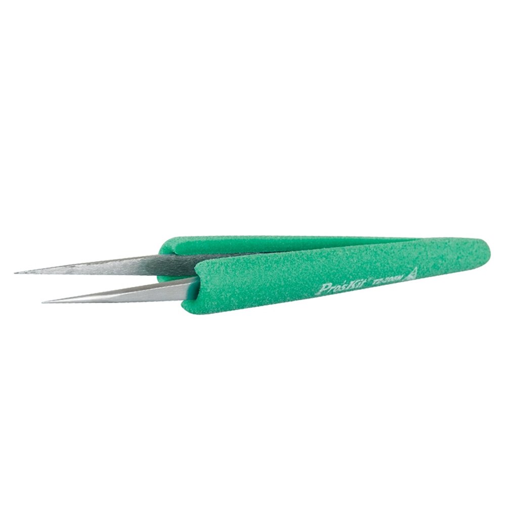 Pro'sKit ESD Anti-static Tweezers TZ-205N Antimagnetic Stainless